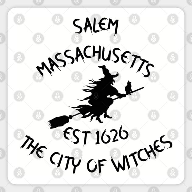 Salem Massachusetts Sticker by Designs by Dyer